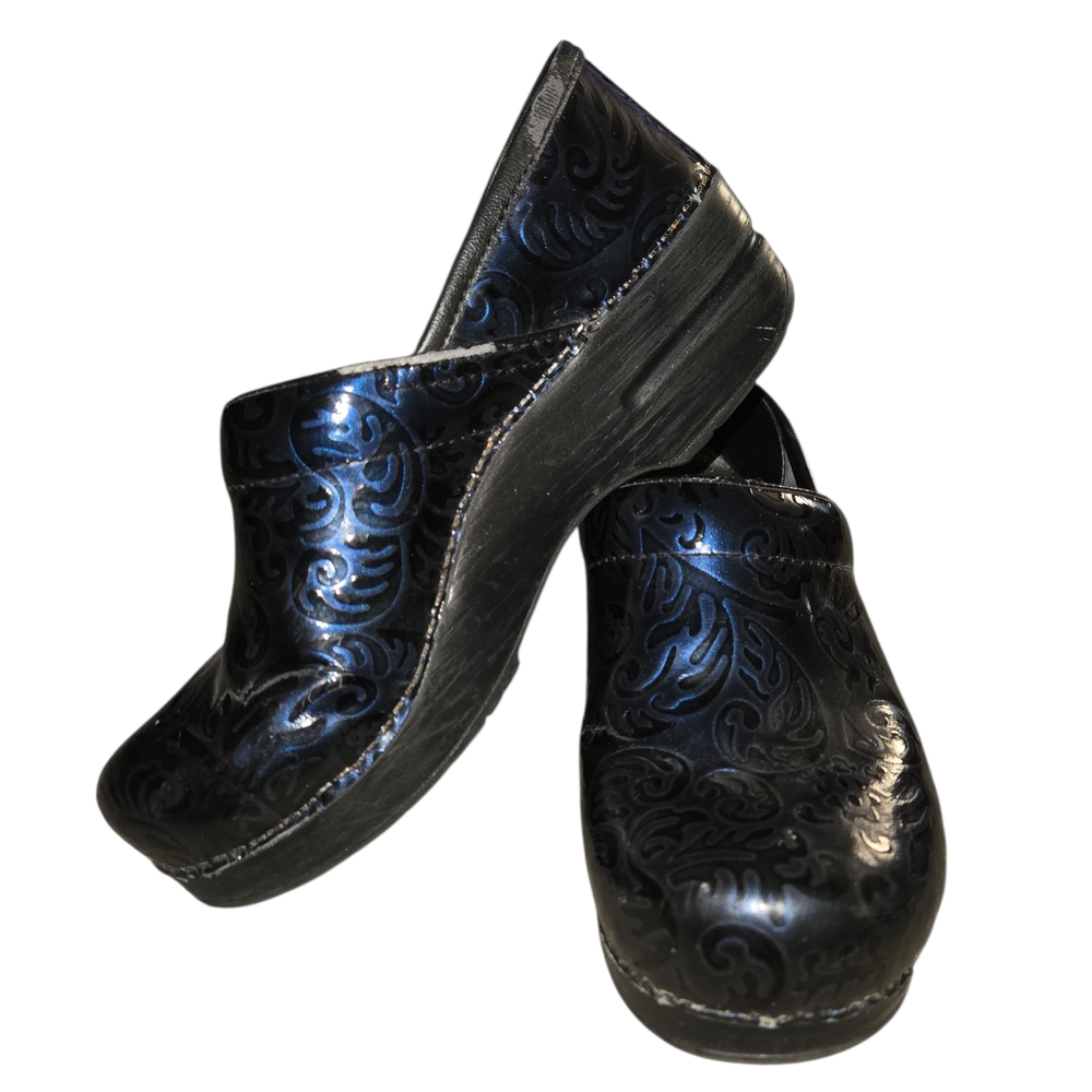 Stylish Black Embossed Men's Shoes